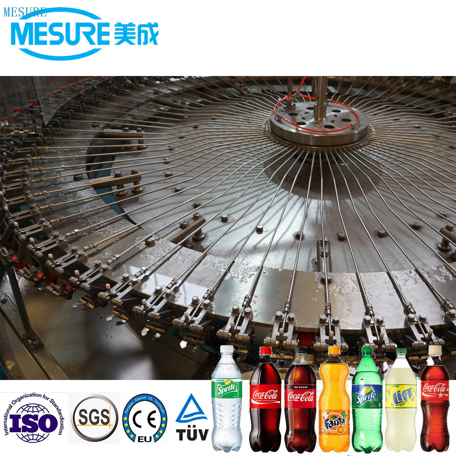 Otomatik Küçük Evcil Hayvan Şişesi CSD İçecek Şişeleme Doldurma Makinesi