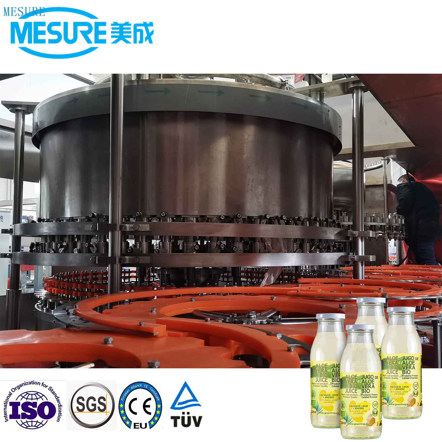 8000bph cam şişe hamuru suyu yapım makinesi 