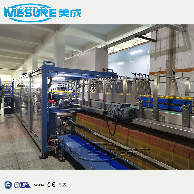 Otomatik L Tip İki Makara Rulo PE Film Isı Shrink Sarma Sarma Makinesi Şişe için