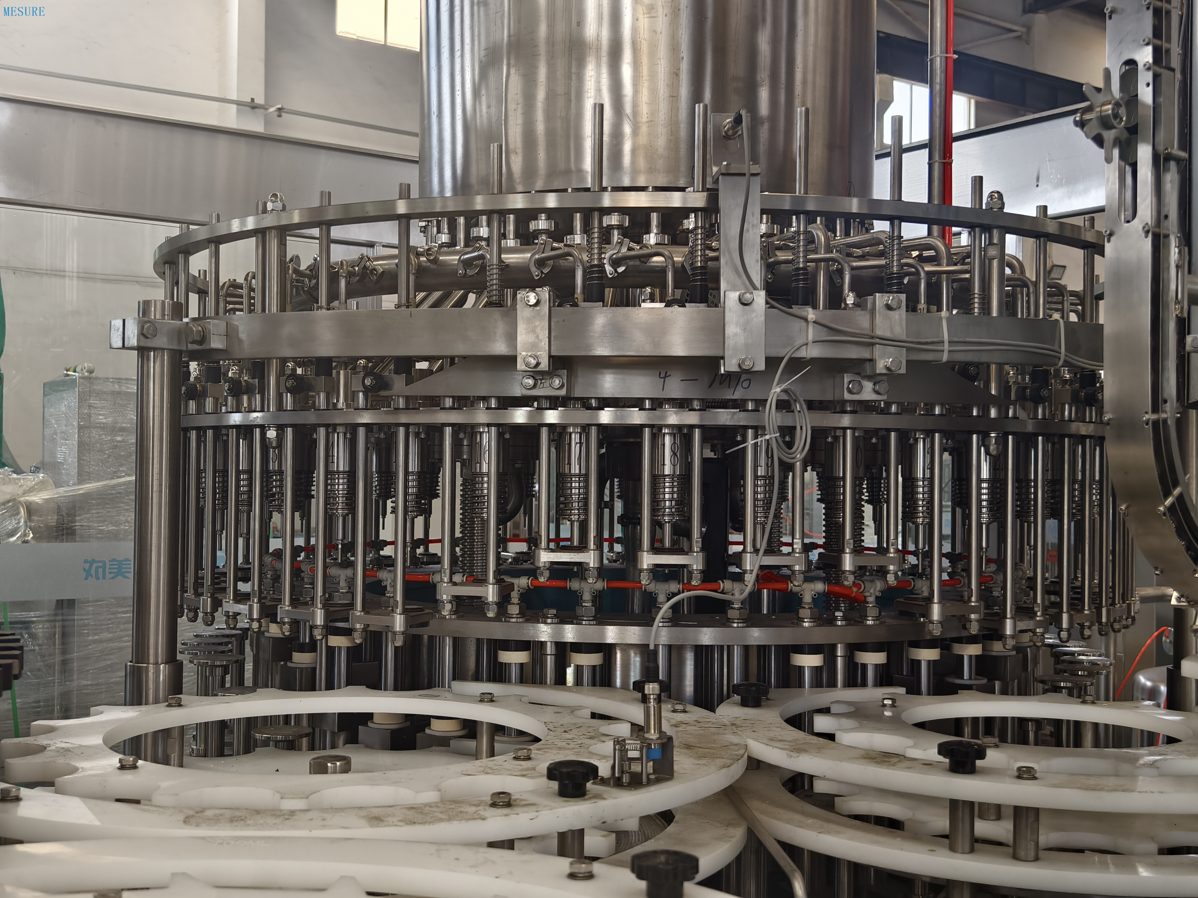 Cam Şişe Sıvı Su Doldurma Makinesi/ Su Üretim Hattı