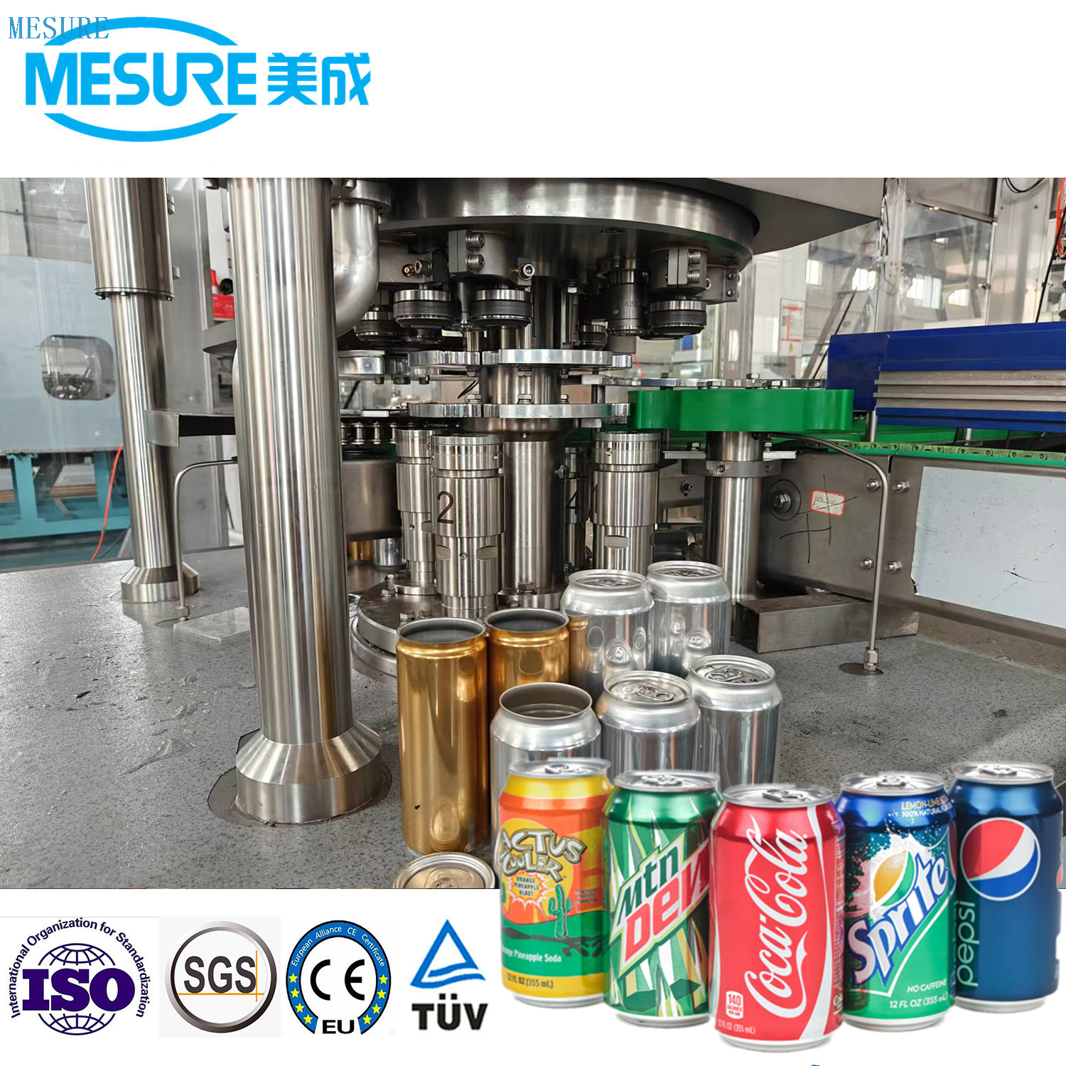 Kompakt Beverage Canning Sistemi - Küçük işletmeler, karbonatlı içecekler için özelleştirilebilir
