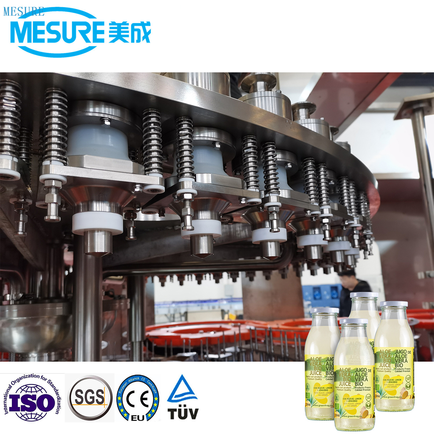 8000bph cam şişe hamuru suyu yapım makinesi 