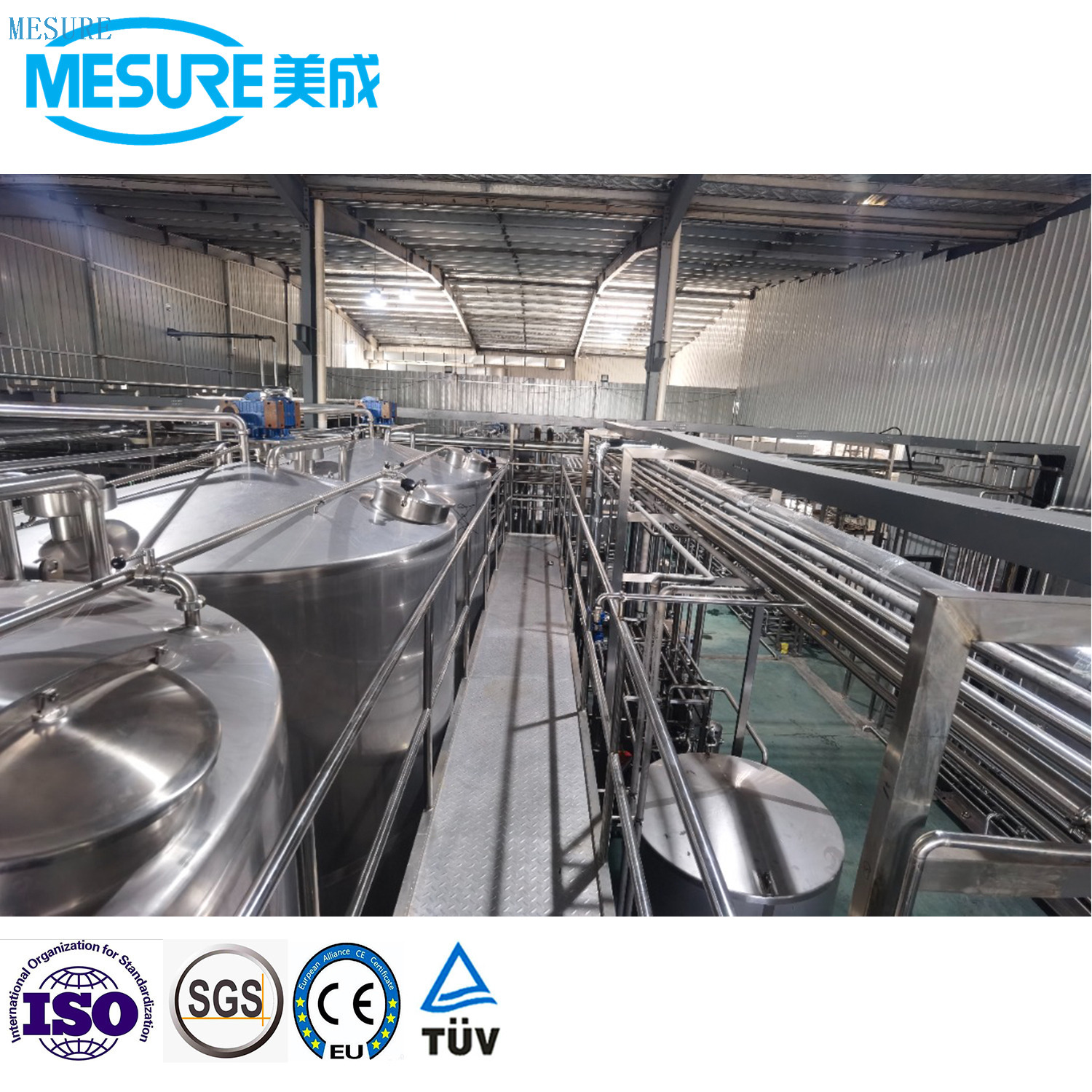 İçecek işleme için şurup eritme sistemi 