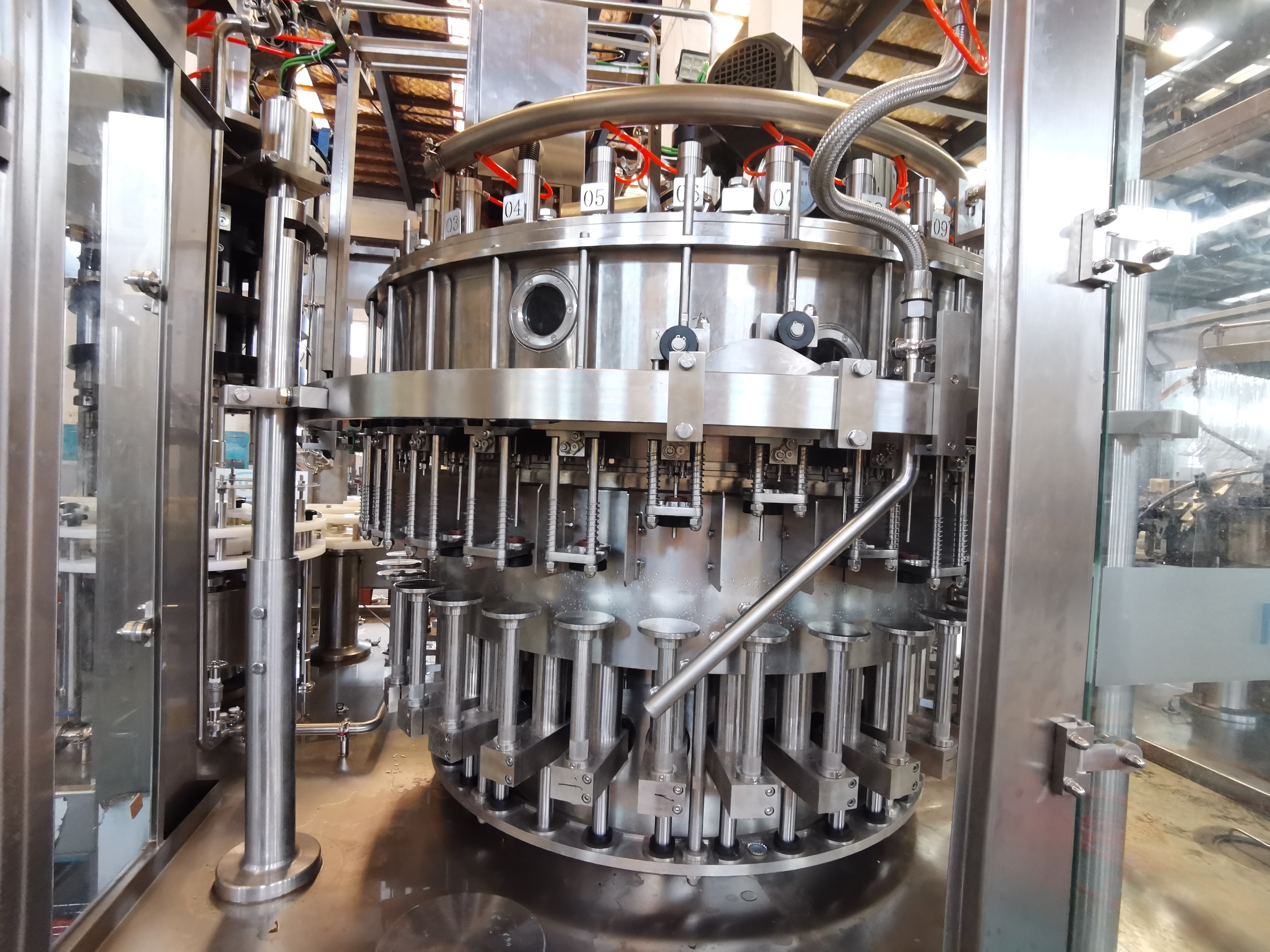 Cam Şişe Bira Doldurma Makinesi 