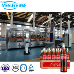 Verimli Cam Şişe Köprü Gazlı İçecek Doldurma Hattı Makineleri