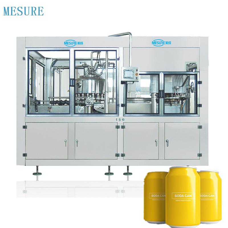 Kompakt gazlı küçük işletmeler için doldurma hattı, ayarlanabilir kurulum