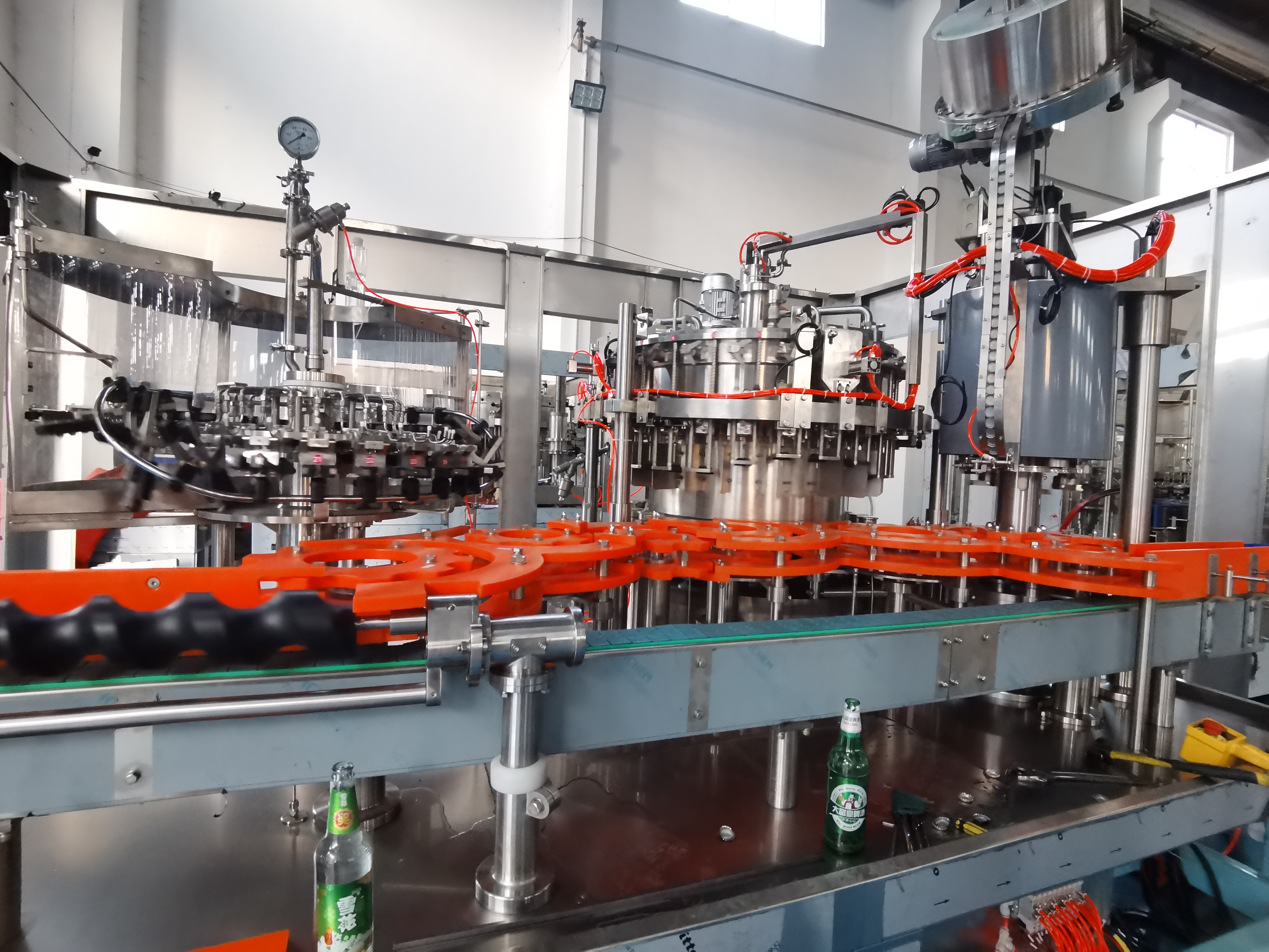 Cam şişe zanaat bira doldurma tam çizgi ropp kapağı 