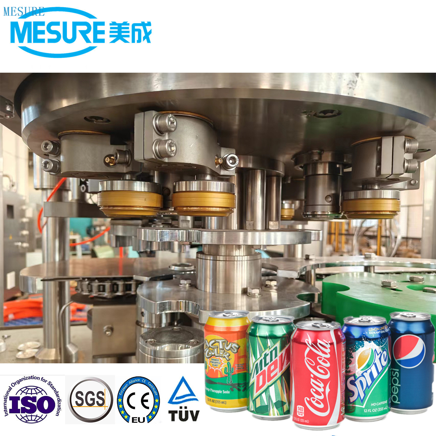 Kompakt Beverage Canning Sistemi - Küçük işletmeler, karbonatlı içecekler için özelleştirilebilir