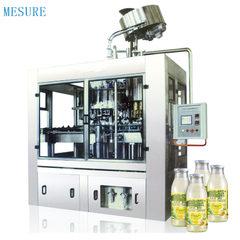 Cam Şişe Suyu Sıcak Doldurma Makinesi durulama Doldurma Doldurma 3'ü 1 arada