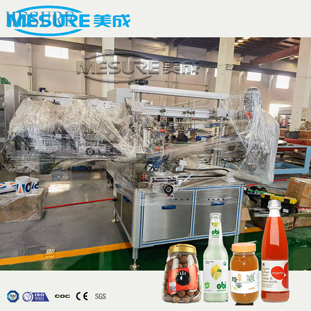 Otomatik Tek Çift Yan Sallı Kare Yuvarlak İçecekler Evcil Cam Şişe Kendi Kendine Yapışkan Etiket Etiket Etiketleme Makinesi