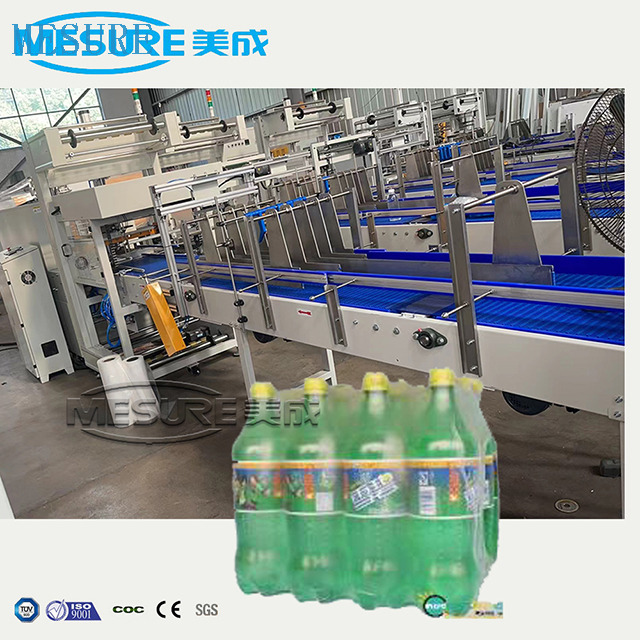 Otomatik L Tip İki Makara Rulo PE Film Isı Shrink Sarma Sarma Makinesi Şişe için